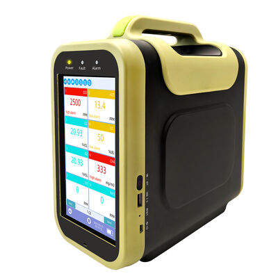 Portable Multi Gas Detector with 5200mAh Battery for Air Quality Monitoring and Data Log Function