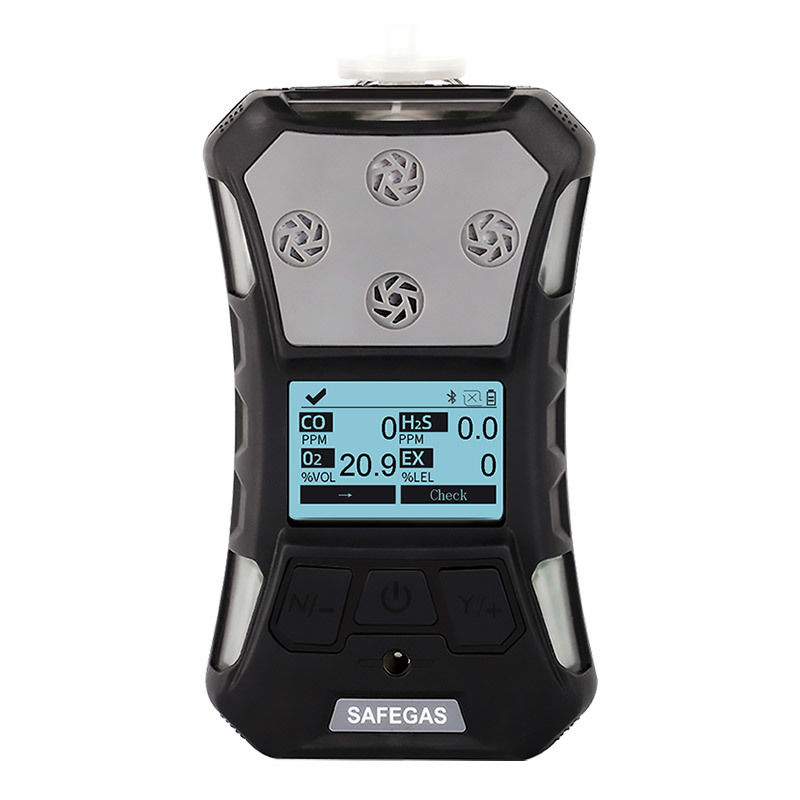 Portable 6-Gas Detector for LEL CO2 CO H2S O2 SO2 Wireless TransmitSolution